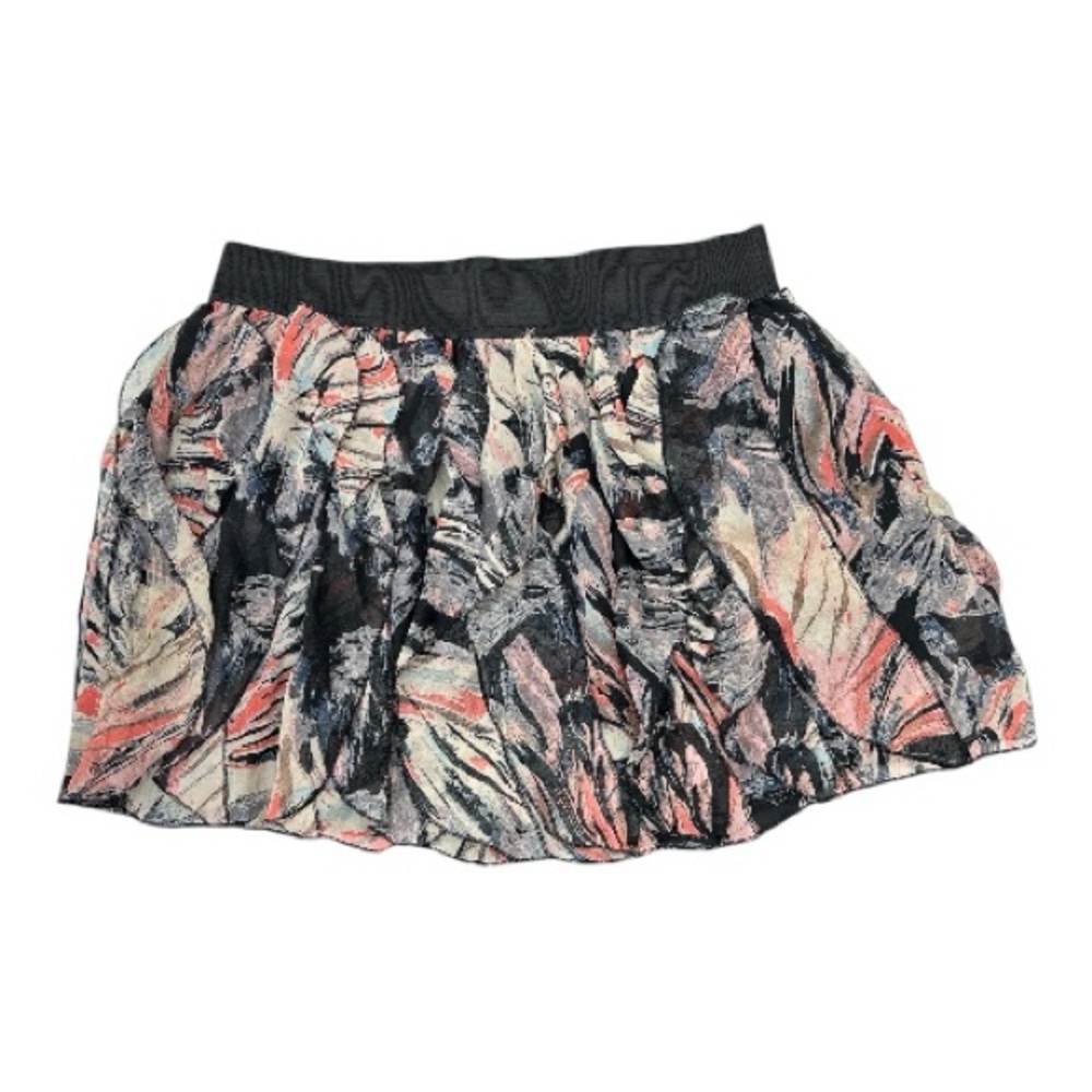 Charlotte Russe Women’s Multi Colored Elastic Waist Ruffled Mini Skirt Size XL